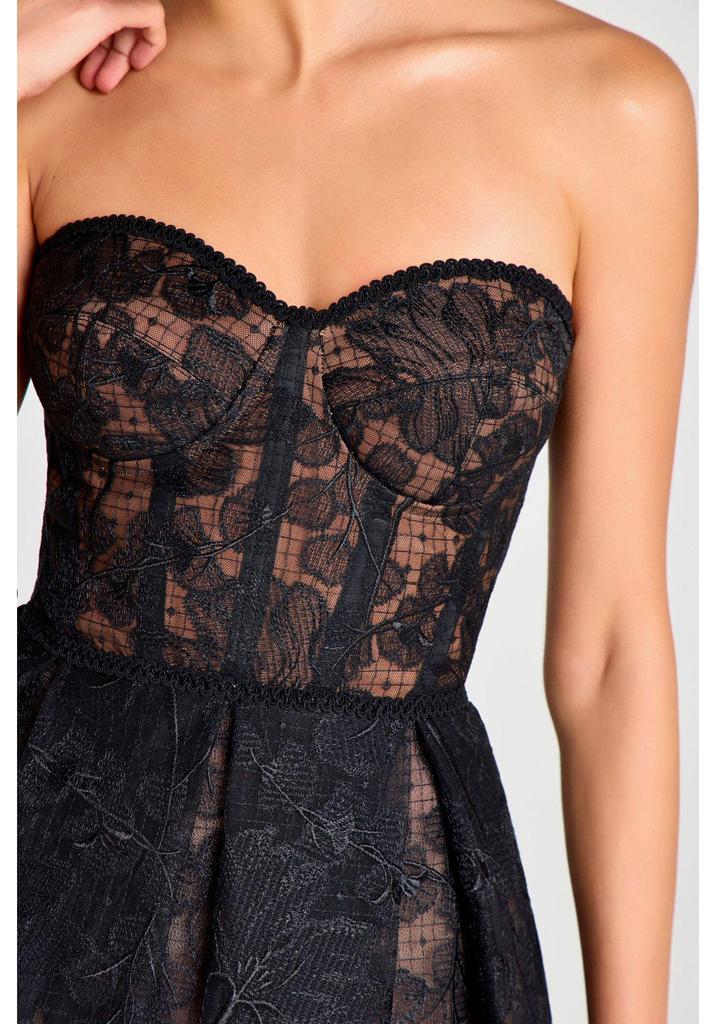Summer Strapless Embroidered Lace Evening Gown - Sexy European & American Style