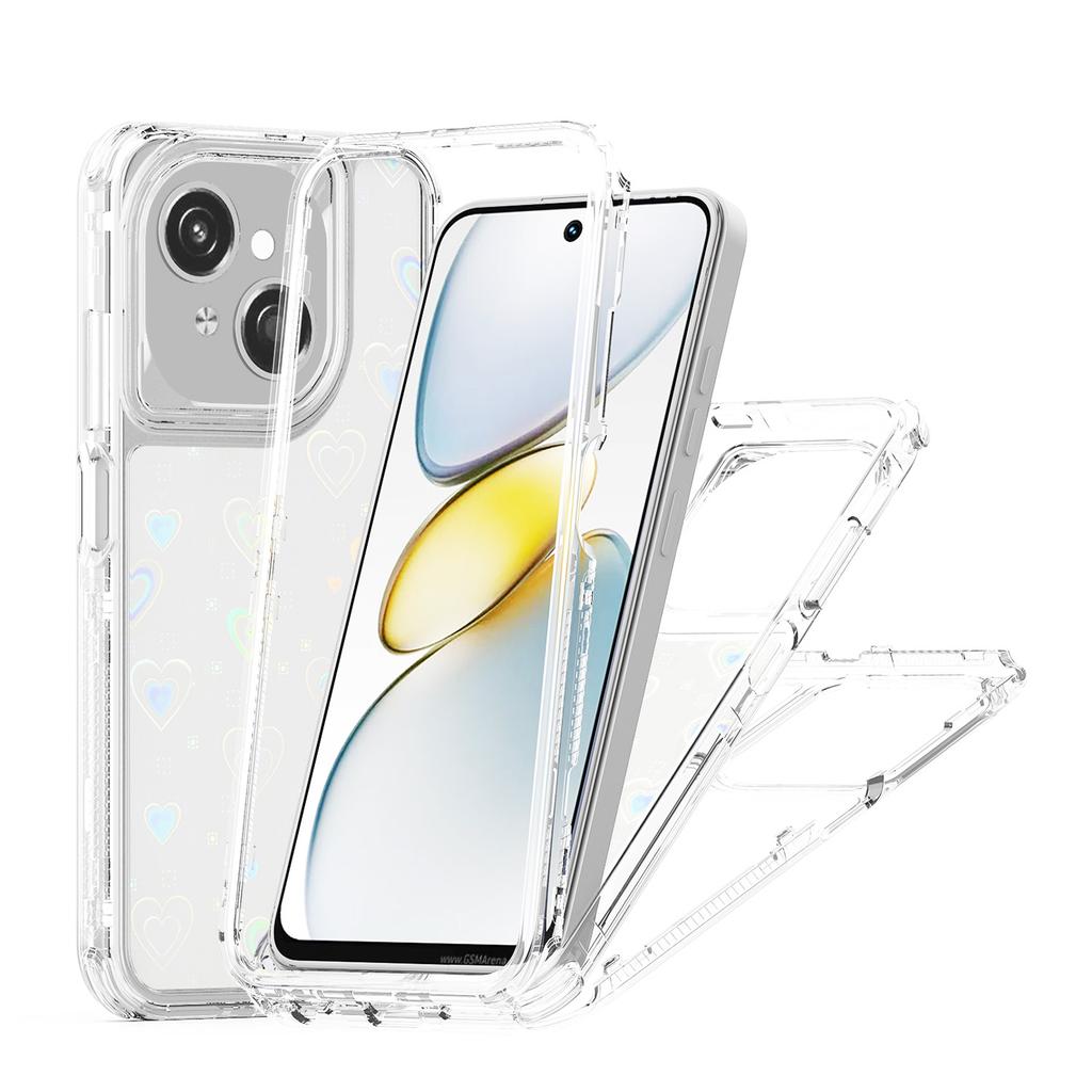 Clear Case for TECNO Spark Go 2025/Spark Go 1/Pop 9 4G/Infinix Hot 50i 4G/Smart 9 4G Acrylic TPU Phone Cover with Laser-printed Film