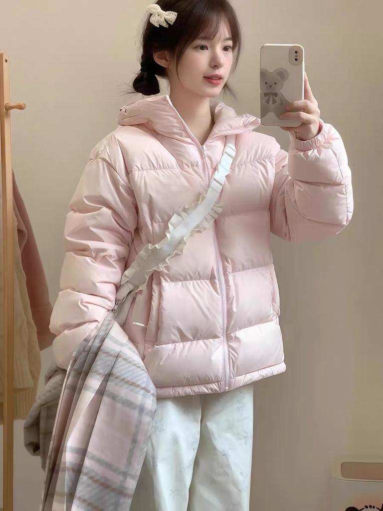 Women’s Short Hooded Windproof Thicken Warm Winter Puffer Jacket