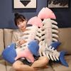 Creative And Realistic Fish Bone Throw Pillow Plush Toy Home Sofa Pillow Cushion Girl Sleeping Soothing Rag Doll