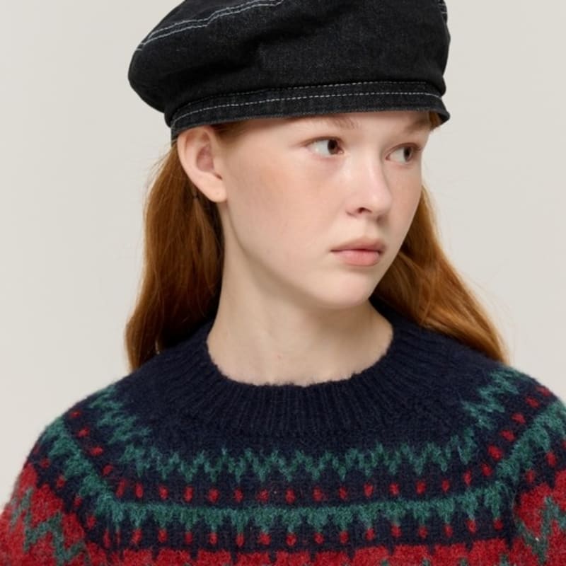 

CARGOBROS Французский джинсовый берет (черный) FREE