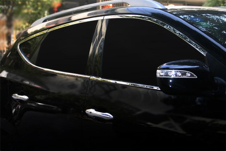 

Повна окантовка скла (10 шт, нерж.) для Hyundai IX-35 2010-2015 рр.