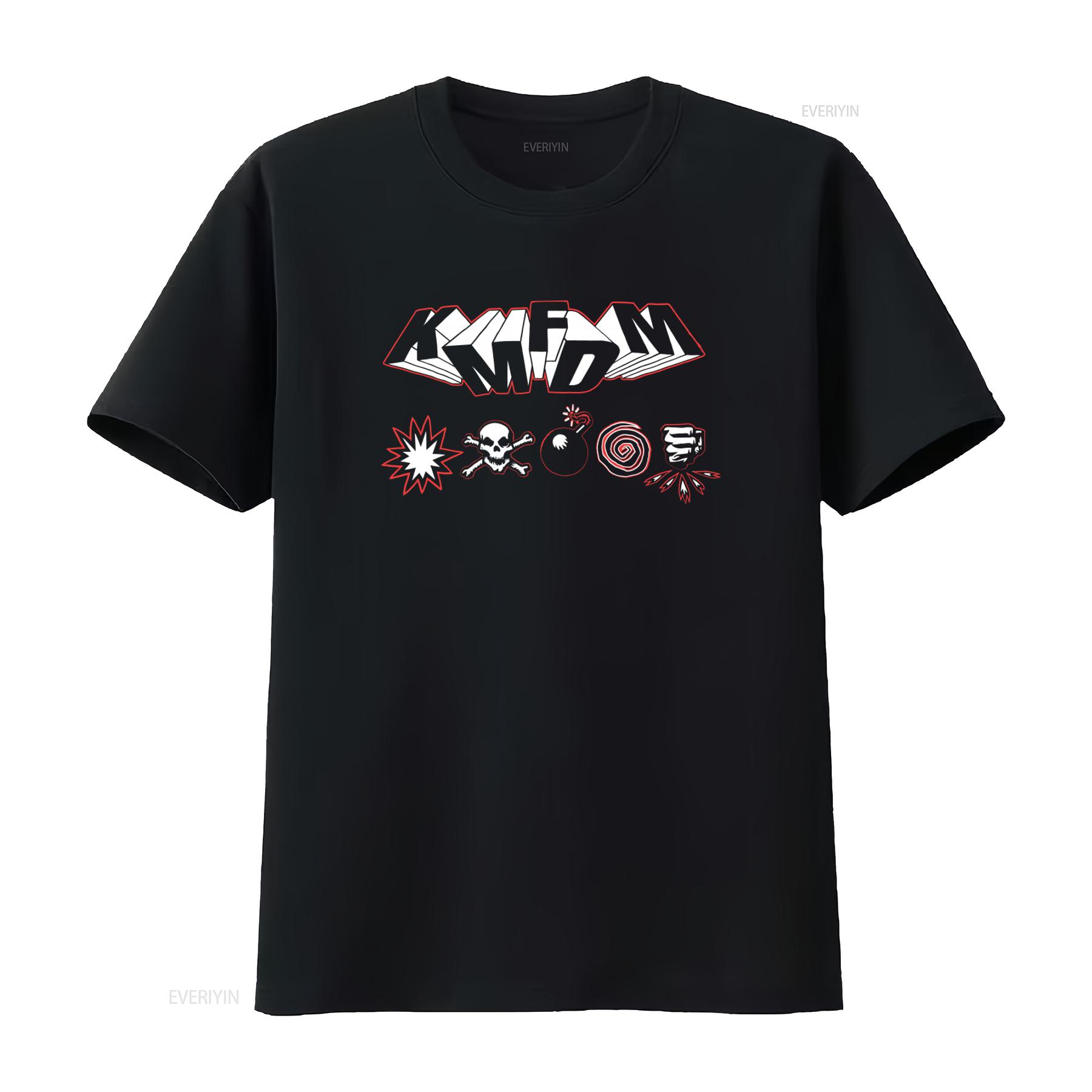 

KMFDM Symbol Cotton T Shirt Black All Size S 5XL with Bold Design CB1168 vintage Washed homme Unisex fashion Versatile graphic 4XL