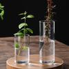 Clear Glass Flower Vase Minimalist Glass Vase Cylinder Flower Vase Use for Floral Wedding Home Decor