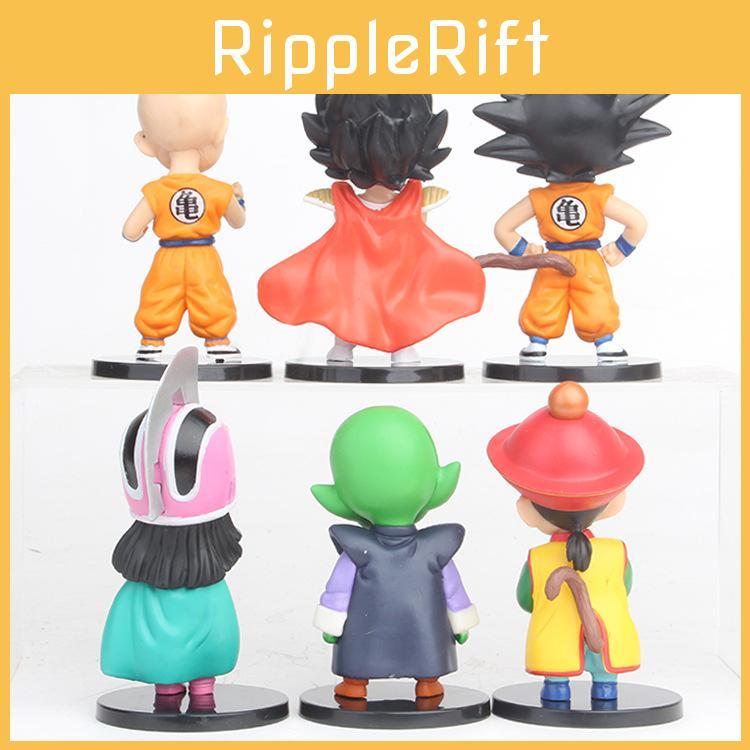 Dragon Ball Action Figures Collectible Pvc Models Cute Youth Goku Krillin Chi-chi Blind Box Car Dashboard Ornaments