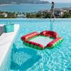 Fruit Pattern Inflatable Pool Hammock, Multi-Purpose Floating Chair with Mesh Seat, Water Lounger for Swimming Pool, Lake & Beac