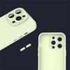 For iPhone 14 Pro Case with Glass Lens Film,Liquid Silicone Soft Phone Cover