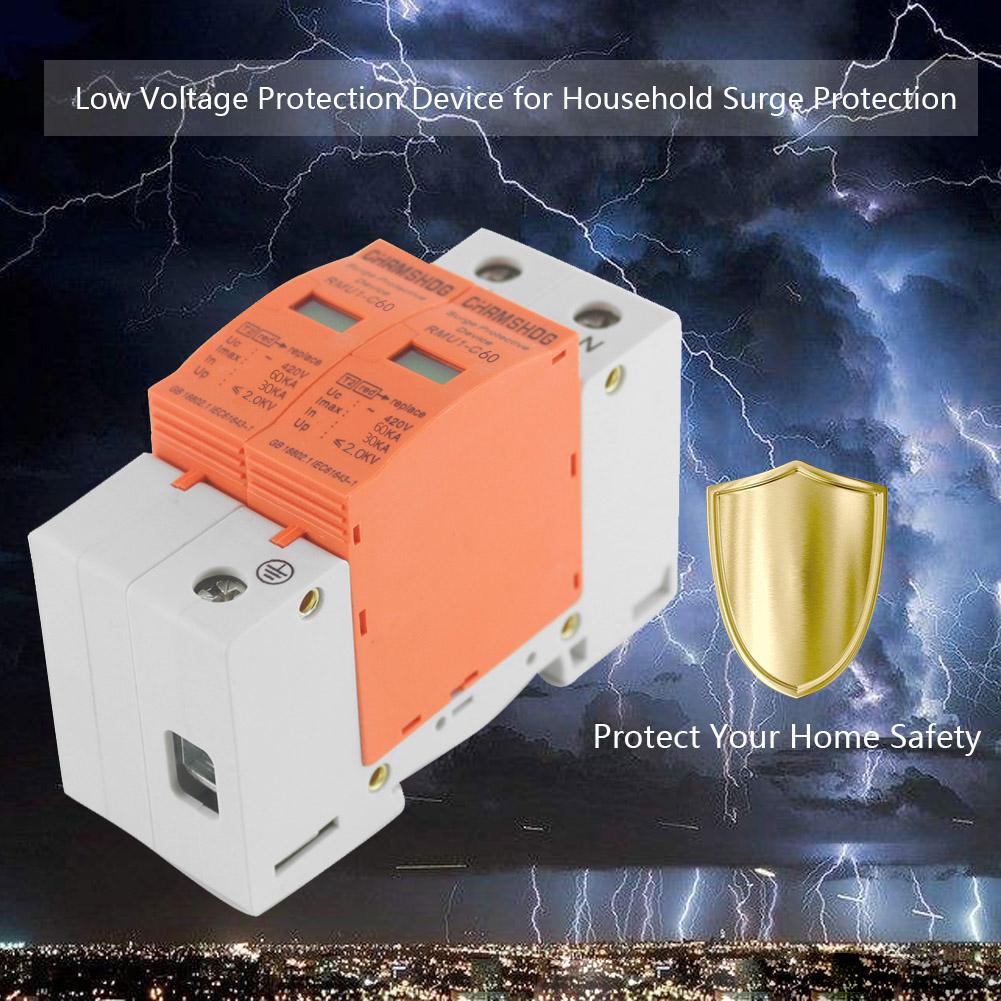 1P+N 420V protector contra sobrecarga de casa Dispositivo De Protección De Bajo Voltaje interruptores