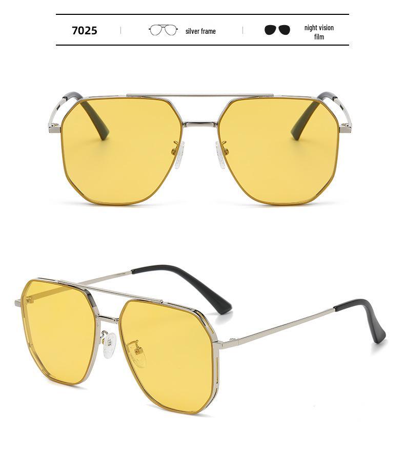Men's Polarized Nylon Aviator Sunglasses - UV Protection for Driving & Fishing