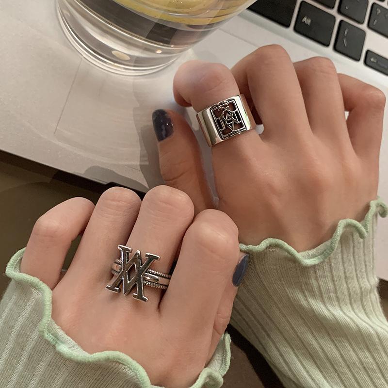 V Double Trendsetting Geometric Ring In 925 Sterling Silver For Women Fashionable
