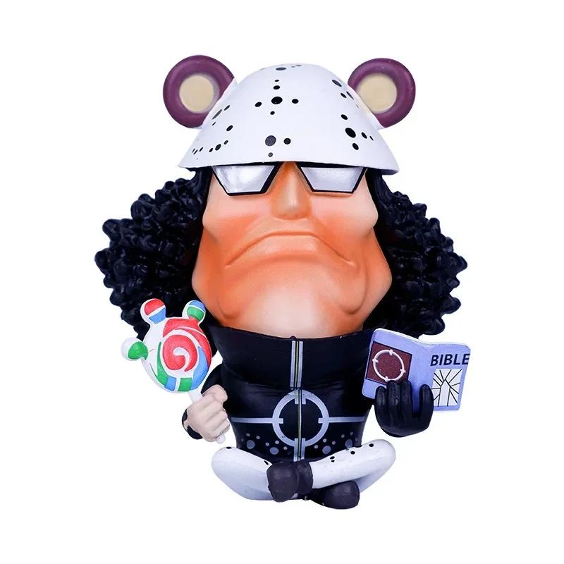 Anime One Piece Figurka Akcji Świąteczna 8-10 cm PVC Luffy Roronoa Zoro Urocze Ozdoby Wersja Q Dekoracja Samochodu Model Kolekcjonerski