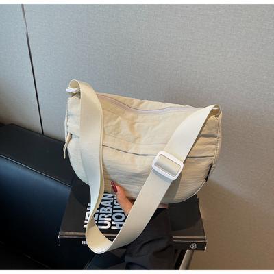 Nylon Women's Large-capacity New Summer Contrasting Color Shoulder Messenger Bag Versatile Casual Commuter Dumpling Bag