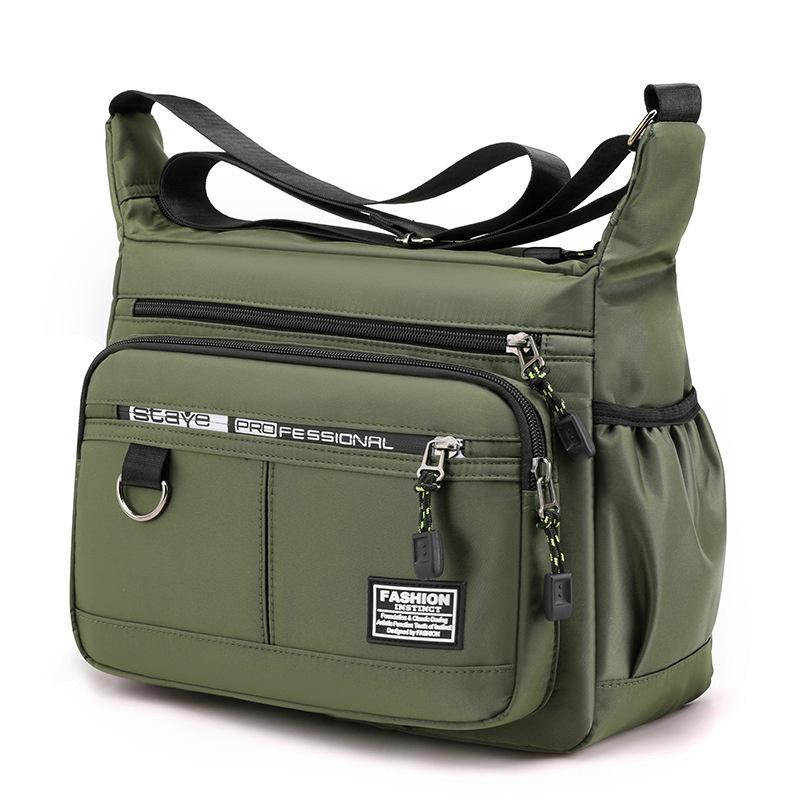 Men'S Messenger Bag Crossbody Shoulder Bags Men Small Sling Pack For Work Business Waterproof Oxford Packs Satchel Purse