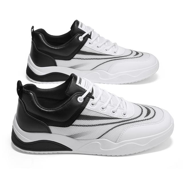 

Износостойкая мужская повседневная обувь на плоской подошве, нескользящая, амортизирующая, мужская беговая обувь для активного отдыха, летняя сетчатая дышащая мужская обувь 43 чёрный