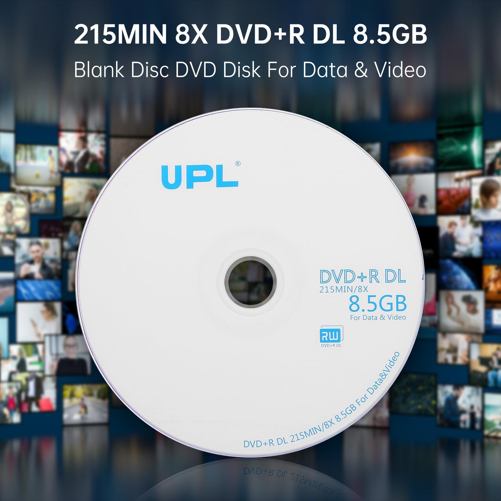 

50 шт. 215 мин 8X DVD+R DL 8,5 ГБ пустой диск DVD для данных и видео