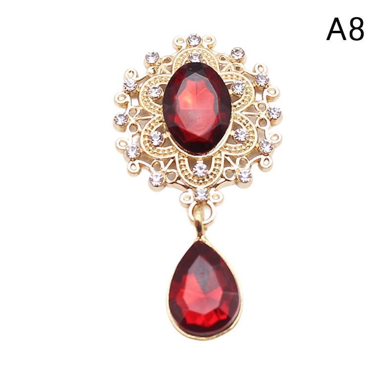

Crystal Rhinestone Brooch Accessories DIY Wedding Invitation Card Wine Glass Gift Box Creative Decoration Clothing Accessories A8