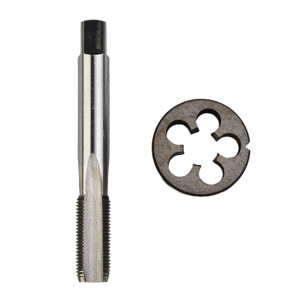 1pc HSS Machine M15 X 1.25mm Plug Tap and 1pc M15 X 1.25mm Die Threading Tool