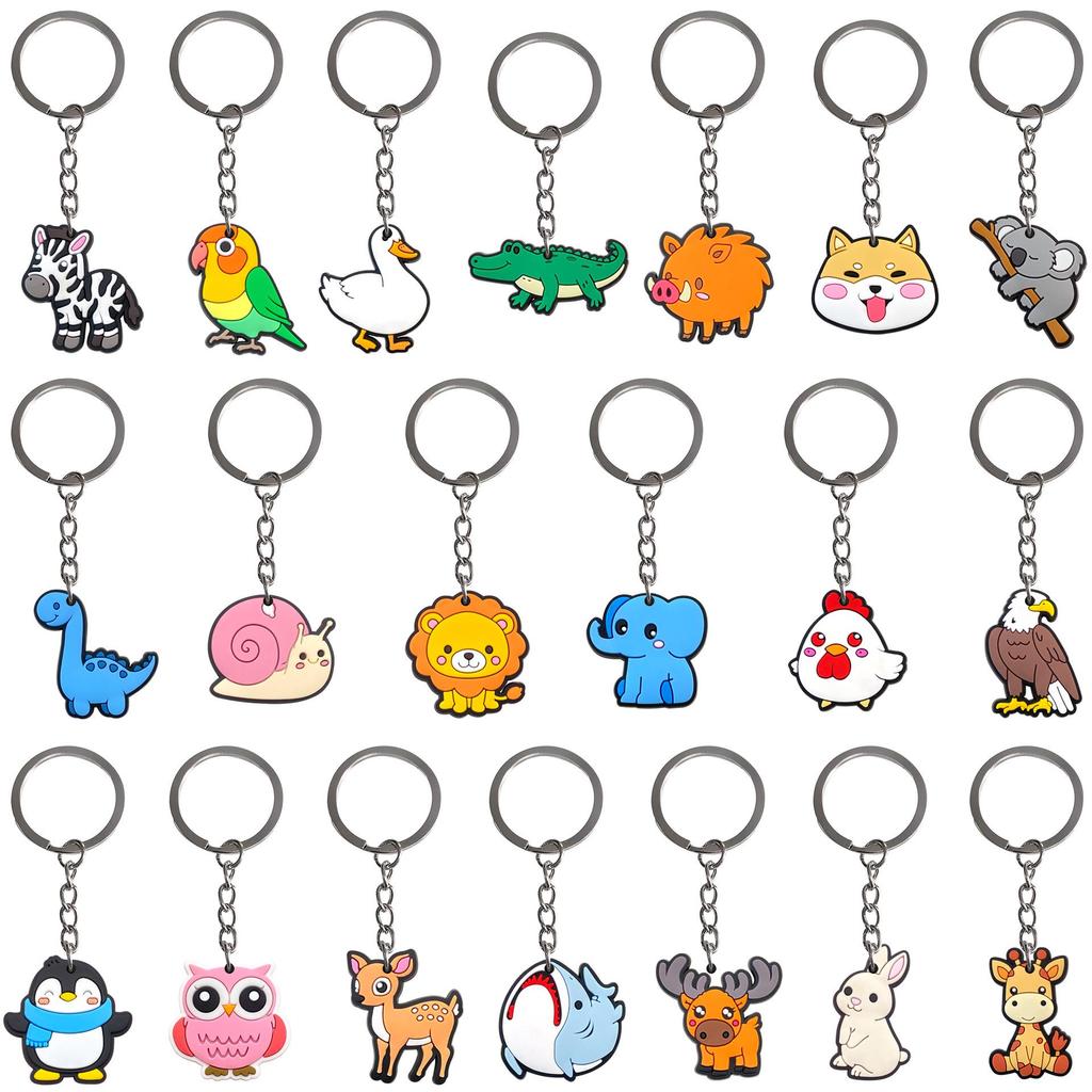 Cute Crocodile & Koala Animal Keychain Pendant for Backpacks