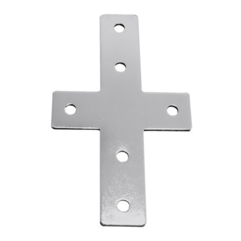 Plaque de Connexion d'Angle en Aluminium pour Profilés 20/30/40 avec Fixations