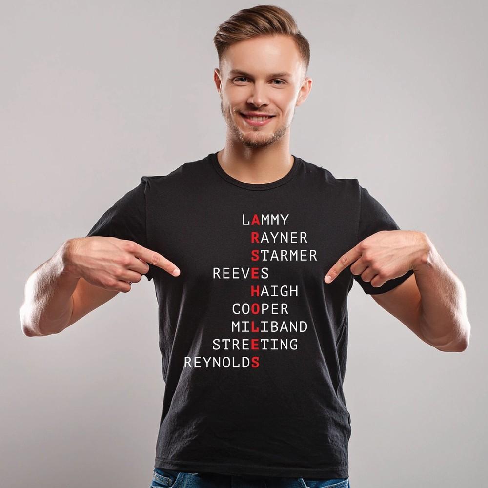 

Labour Arseh0les T-Shirt F*ck Starmer Tee Funny Anti Labour t-shirt Unisex T-Shirt XL