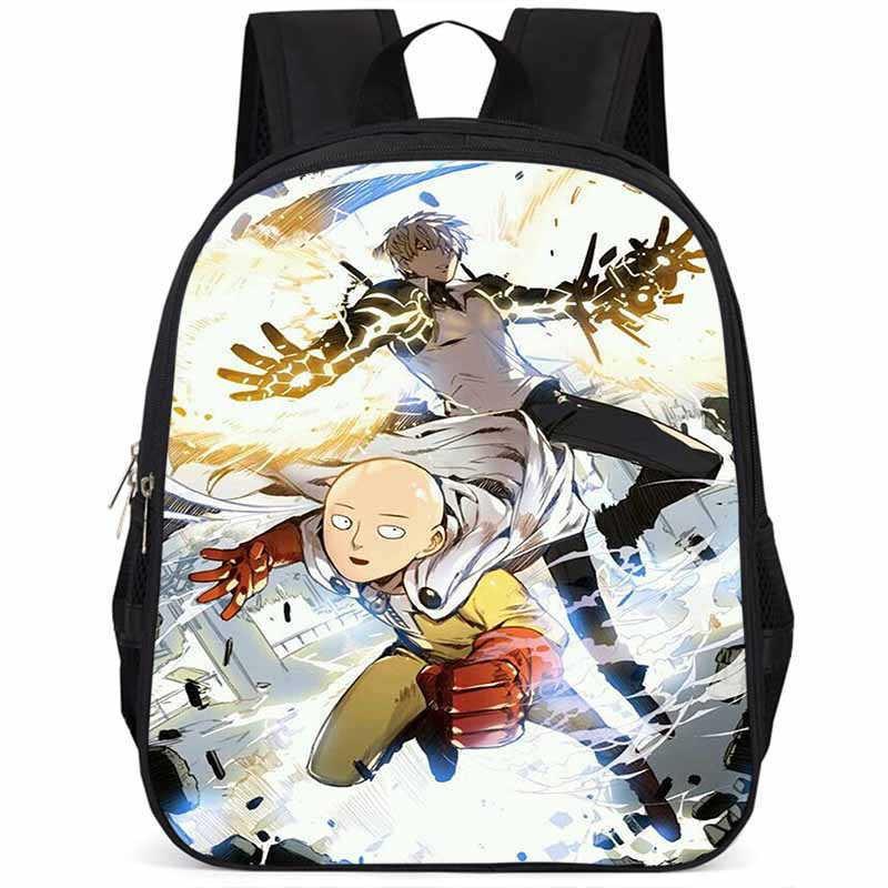 One Punch Man 15-inch Large Capacity Lightweight Oxford School Backpack For Kids