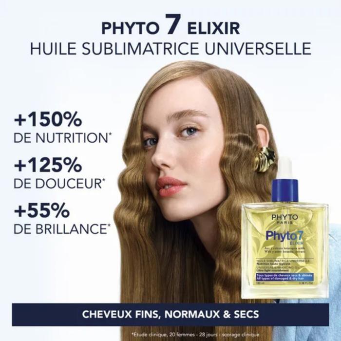 Phyto 7 Élixir Huile Sublimatrice Universelle Nutrition Haute Légèreté 100 ml