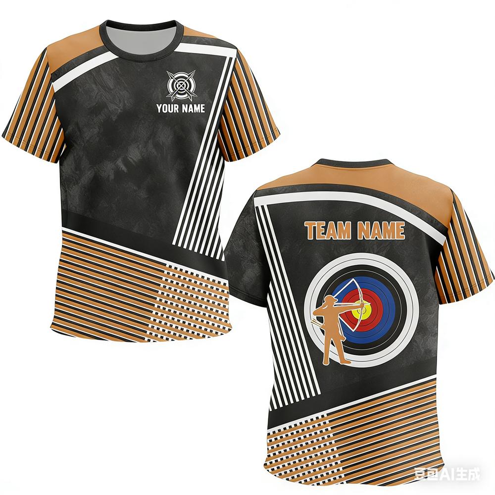 Archery Sports 3D Print Men's T-shirts Personalized Club Team Member T-Shirt Fashion Loose Short Sleeve Comfortable Plus Siz T-shirts