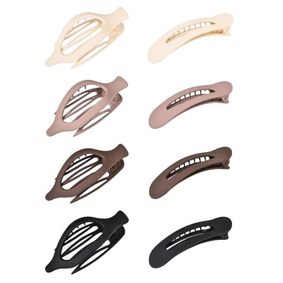 6/8Pcs Women Hair Clips Flat Hairpin Sturdy Non-Stuck Decorative Hair Claw Clips