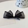 Stylish Hair Clip Black Mesh Bows Barrettes for Styling All Hair Types Lightweight Comfort Fashion Accessory