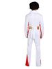 Youngfull Elvis Presley Cosplay Costume, Jumpsuit, Wig, and Gold Belt, 3-Piece Set, Halloween Costume for Adult Men, Featuring the International Star
