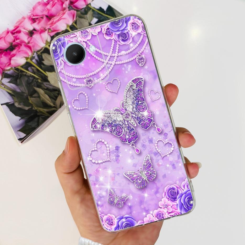 Für Realme C30 Hülle Realme C30s RMX3690 Stilvolle Candy-Lackierte Abdeckung Weiche Dünne Handyhülle Für Realme C30s C 30 s RealmeC30 Bumper