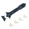 3 In 1 Sealant Angle Scraper Spatula Silicone Grout Caulk Floor Seam Glass Glue Remover Home Removal Tool Kit