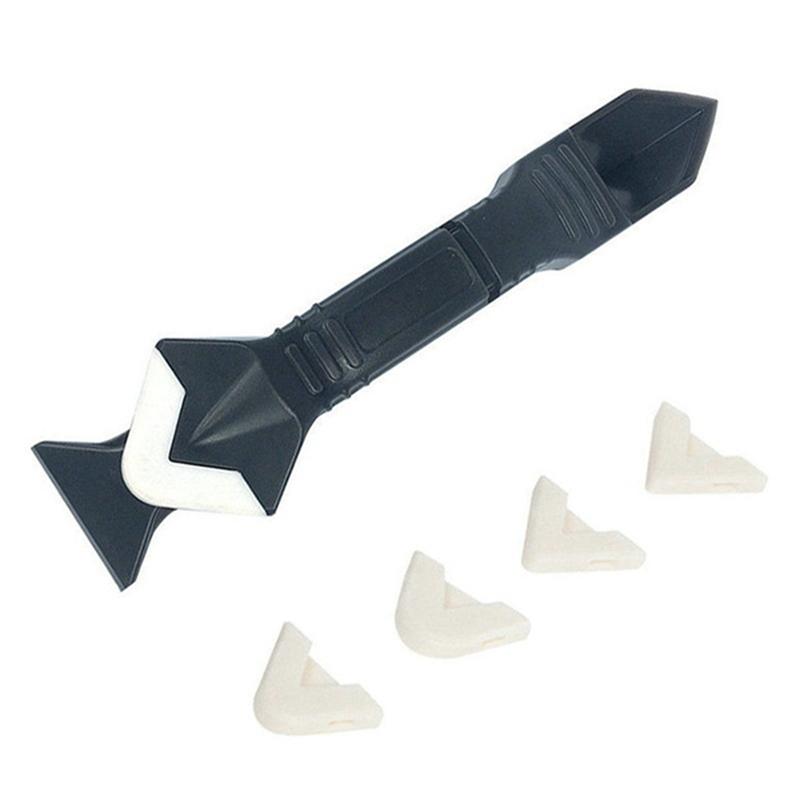 3 In 1 Sealant Angle Scraper Spatula Silicone Grout Caulk Floor Seam Glass Glue Remover Home Removal Tool Kit