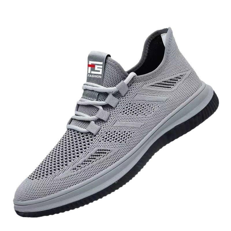 Flying woven shoes men's new casual shoes summer mesh breathable sports shoes versatile fashion shoes men's sports shoes