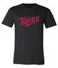Minnesota Twins Text Logo Distressed Vintage Logo T-Shirt 6 Sizes S-6XL!!