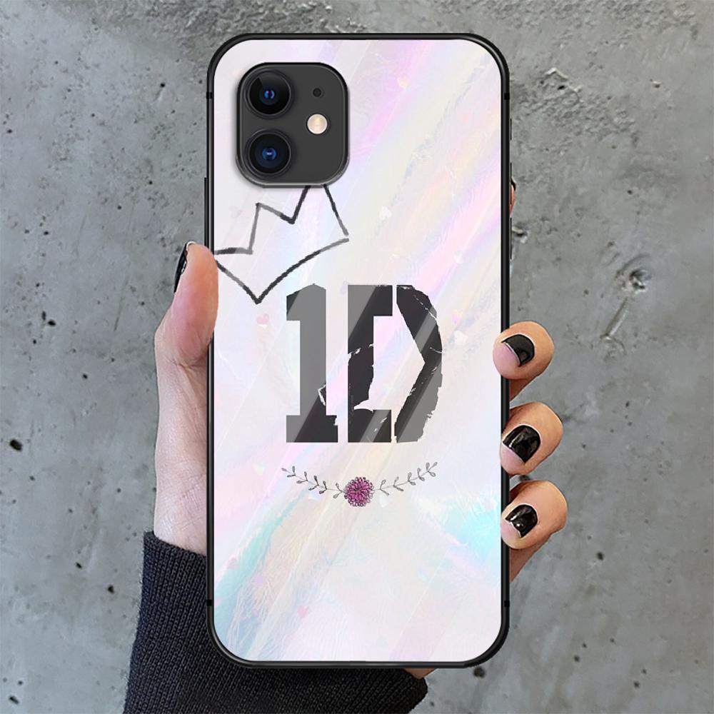 One Direction 1D Tempered Glass Phone Case Cover For IPhone 6 7 8 11 12 13 x xs xr pro max Plus Samsung Galaxy Xiaomi Redmi Tpu Hot 3D Cover