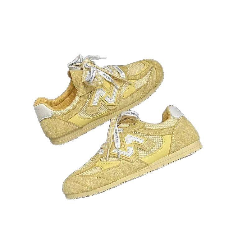 2025 New Summer Mesh Breathable German Training Shoes Women's Popular Sports and Leisure Women's Shoes Thin-soled Sports Shoes Women's