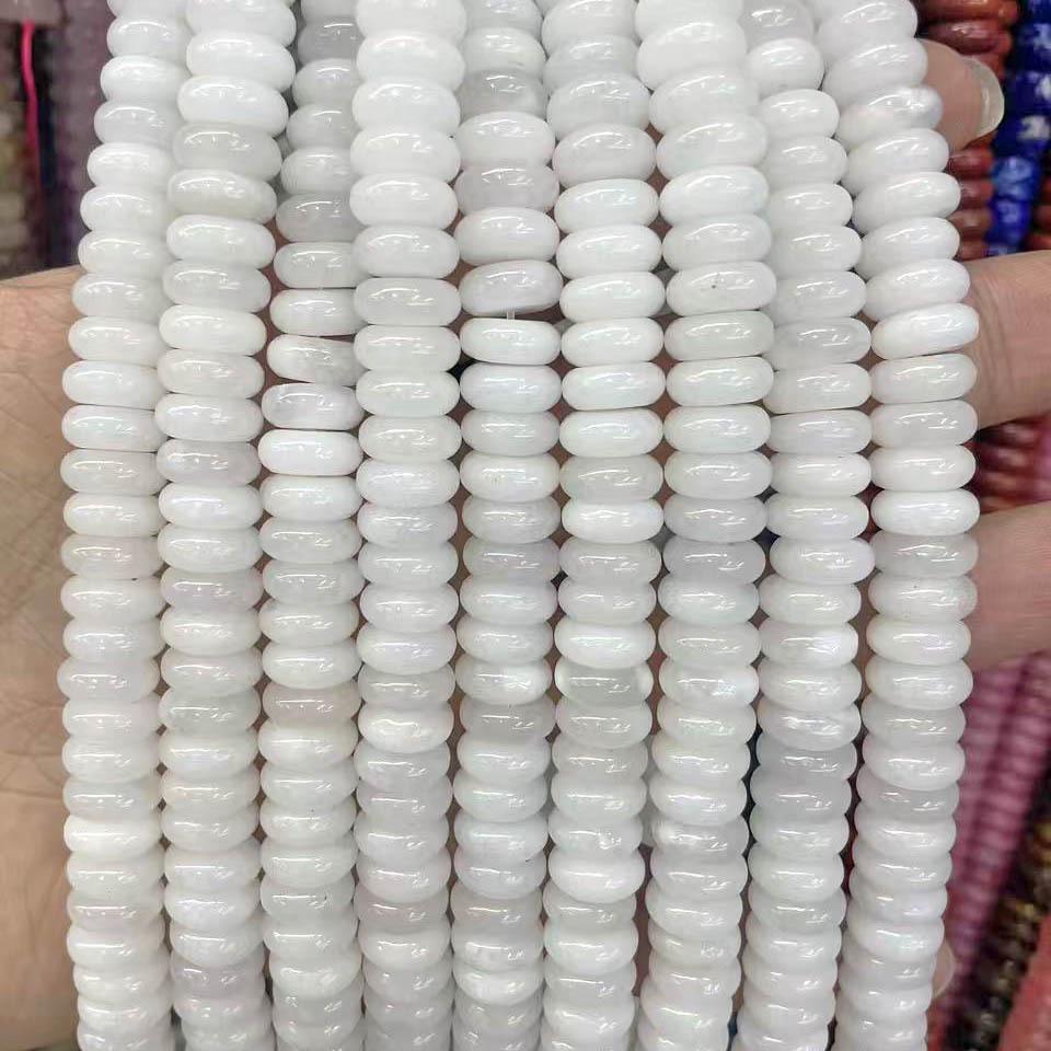 10mm Natural Tiger Eye & Aventurine Abacus Beads for DIY Jewelry Bracelet/Necklace Accessories