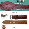 19mm Brown Crocodile Watch Quick Crocodile Leather Replacement Watch Band with Wrist Brown [vietnamcreations] Strap, Release, Buckle, Handmade, Men's,