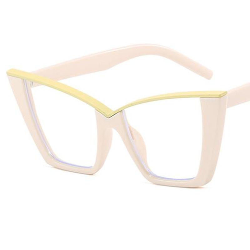 HOT Optical Eyeglasses Women Oversize Frame Spectacles Simplicity Eyewear Oversize Frame Google Anti-Blue Light Cat Eye Glasses