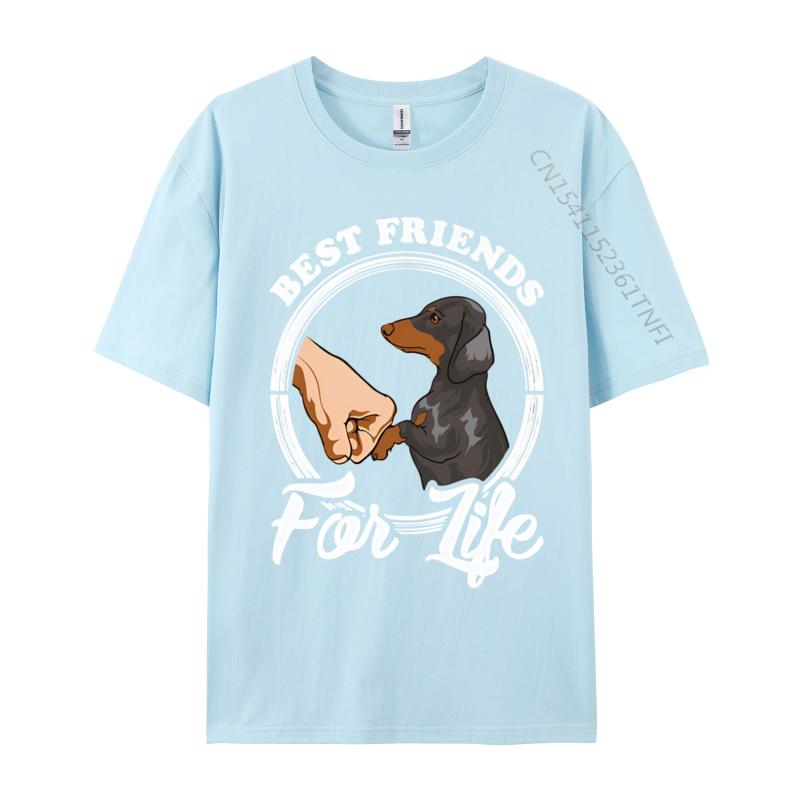 

Dachshund Lover Best Friends life Vintage Tshirt Wholesale Europe T Shirt Cotton Men Tops Tees 3d Printed T Shirts 4XL