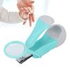 Zoom Nail Clippers Zoom Lightweight Manicure Clipper with Magnifying Glass for Baby The Aged(Green Grey )