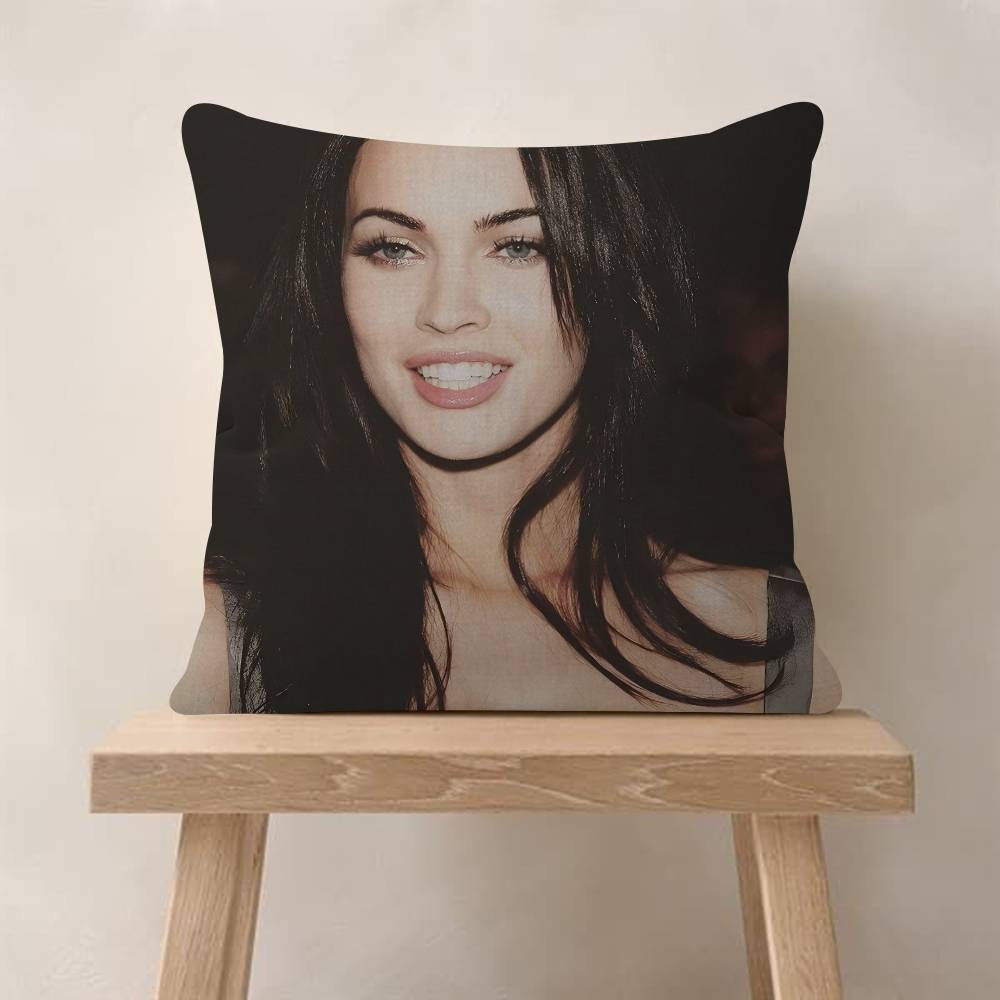 M-megan Fox Actor Pillowcase Toon Gift Cushion Cover Bedroom Home Sofa Chair Seat Decor Pillow Case