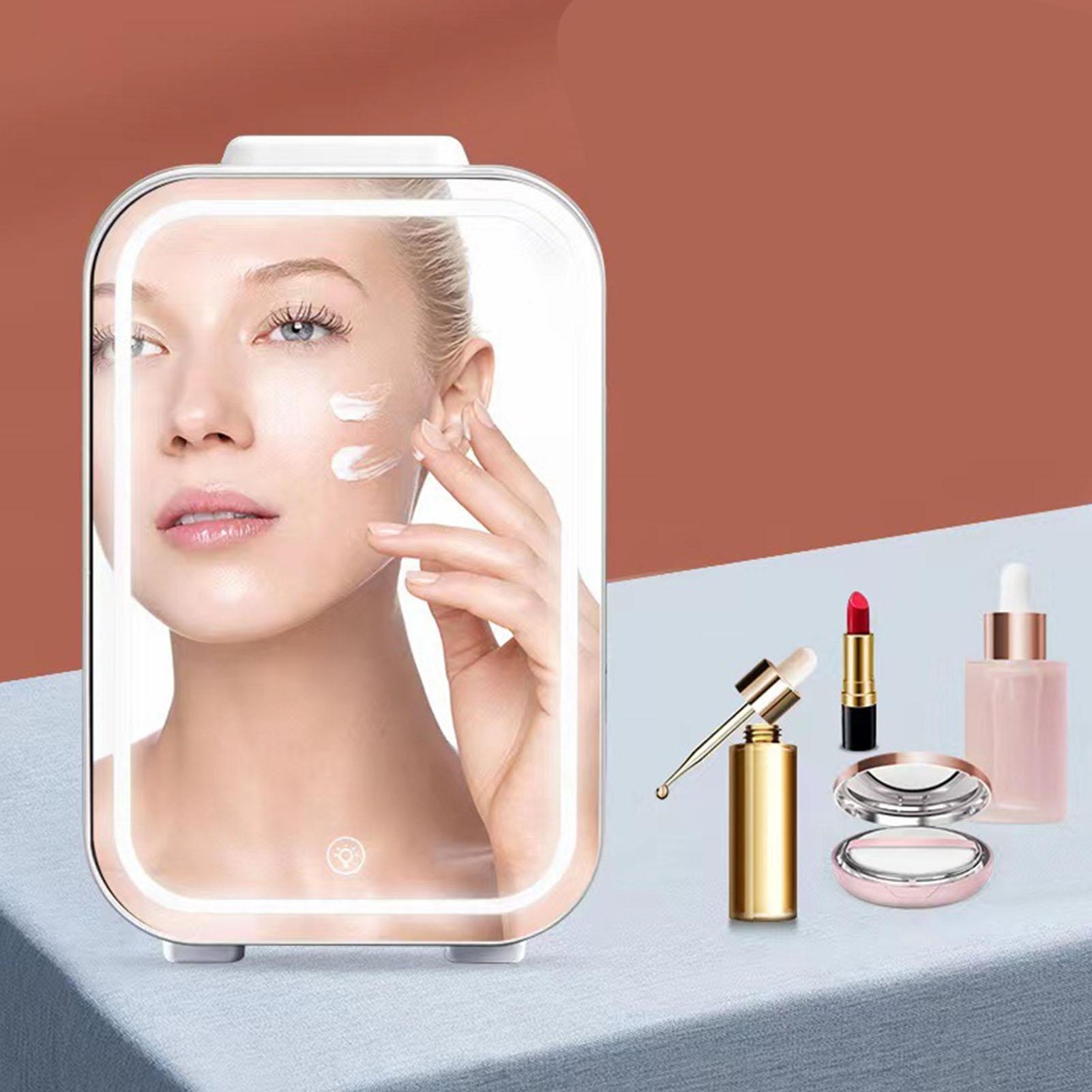 Мини-холодильник для красоты с зеркальной дверью — фото 3