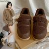 Round Toe Retro Women's Platform Shoes Short Plush Lined Winter Warm Casual Sneakers 2026 Fashion Vulcanize Shoes for Women