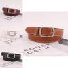 Elegant Pu Leather Belt For Women And Men With Pin Buckle In Classic Black And White Styles