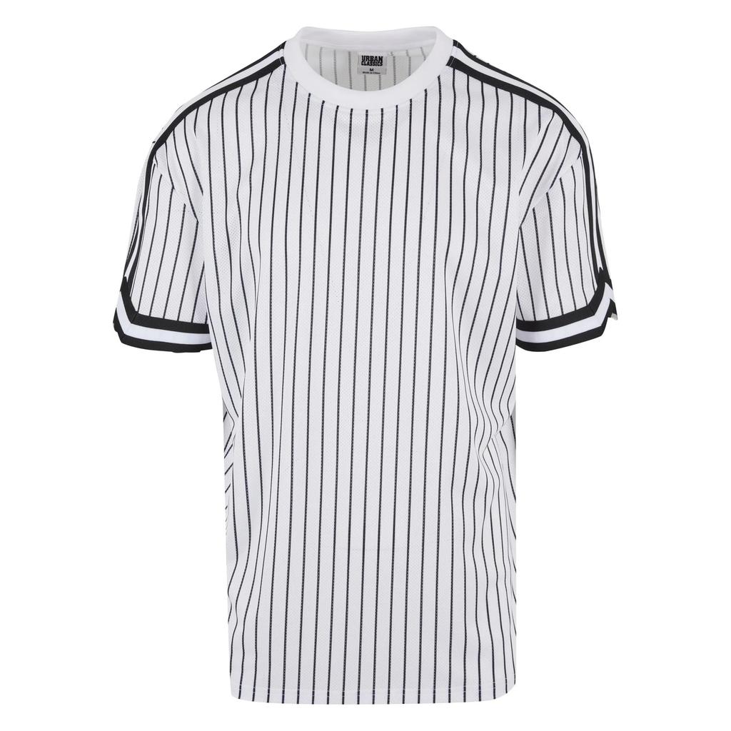Urban Classics Mens Striped Mesh Oversized T-Shirt