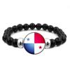 287 Länder Nationalflagge Druckknopf Elastisches Band Perlen Länderflagge Unabhängigkeitstag Perlen Schmuck Perlenarmband