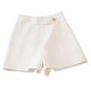 Women's Asymmetrical Suit Shorts - High Waist A-line Wide Leg Pants for Spring/Summer/Autumn 2026