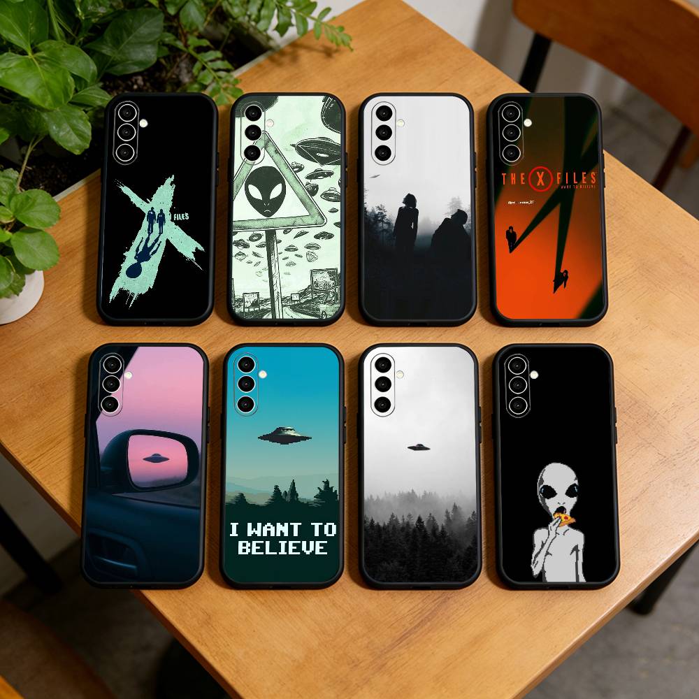 TOP SECRET UFO x-files Phone Case For Samsung Galaxy A73,A72,A71,A70,A53,A52,A51,Soft Silicone Black Cover